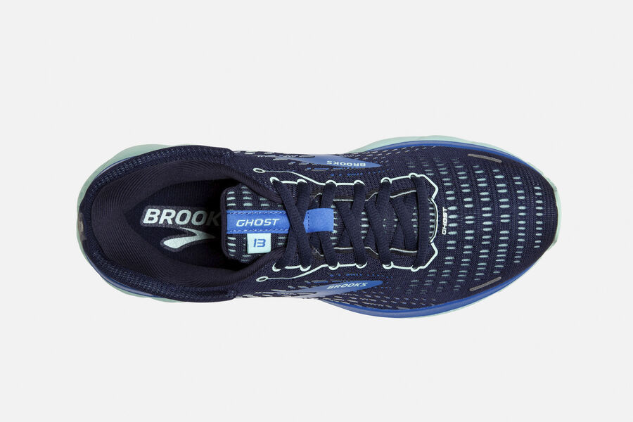 Brooks Running Shoes - Ghost 13 Road Womens - Navy/Blue - ZRF-058293